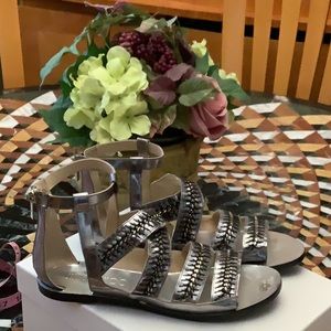 Designer, sandals, gladiator style, barely worn